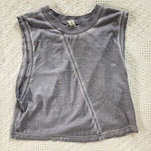 Lululemon Grey Cropped Tank Top